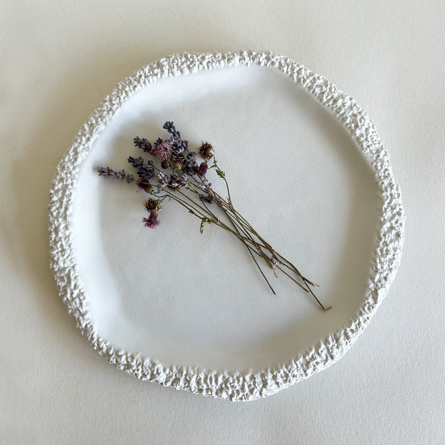 white large ceramic plate